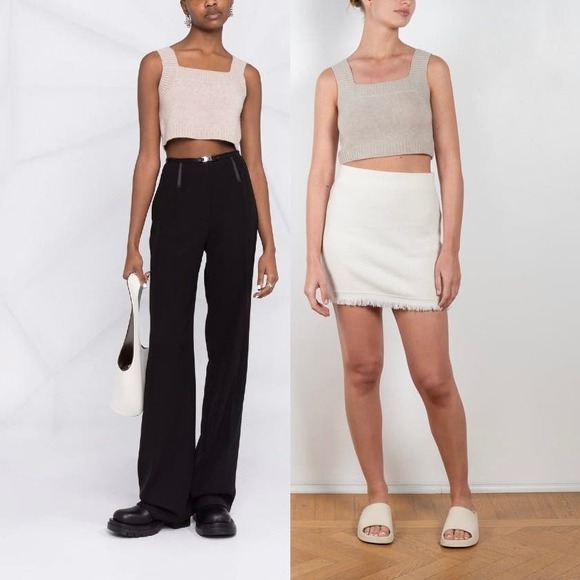 Lisa Yang Cashmere Sleeveless Crop Top/Bralette - M/L - NWT - Picture 8 of 8